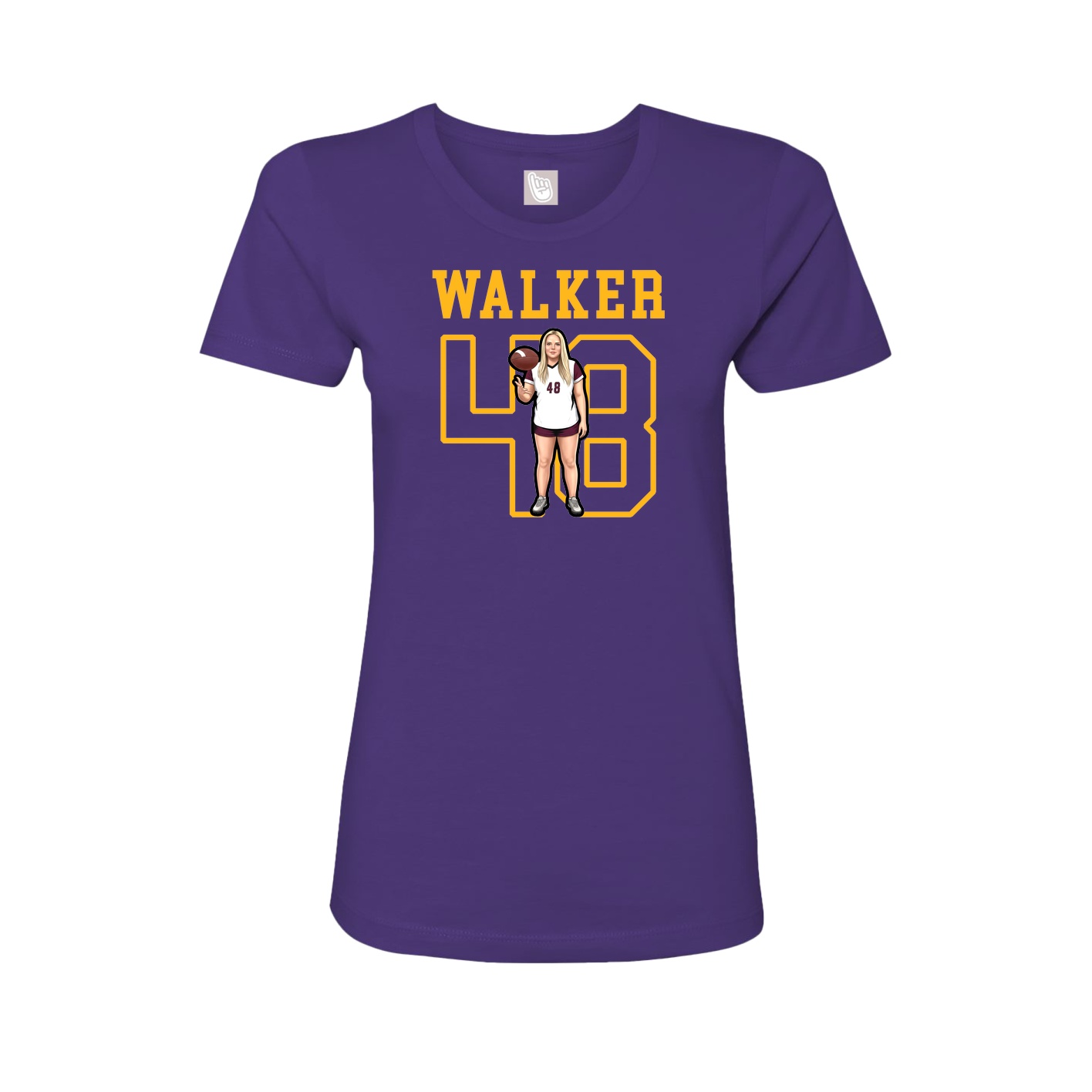 Fitted Women's Tee — Shirsey in Purple