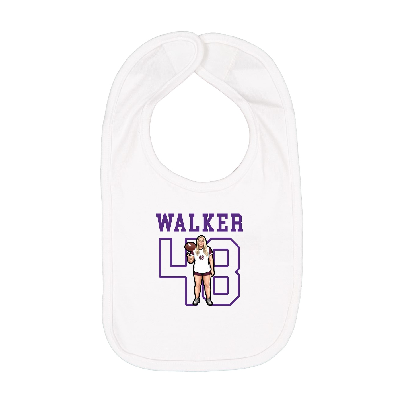 Infant Bib — Shirsey in White