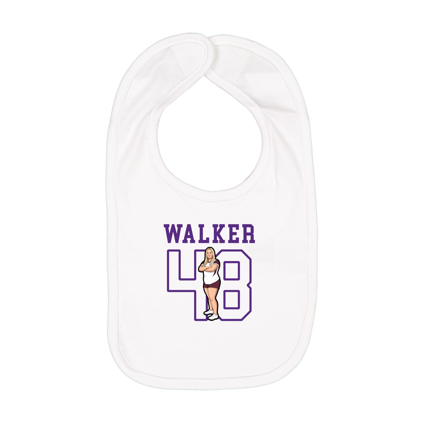 Infant Bib — Shirsey in White