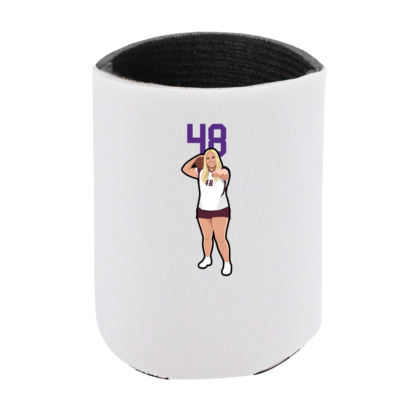 Can Holder — Number Top in White