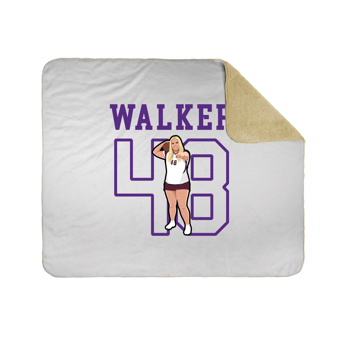 Throw Blanket — Shirsey in White