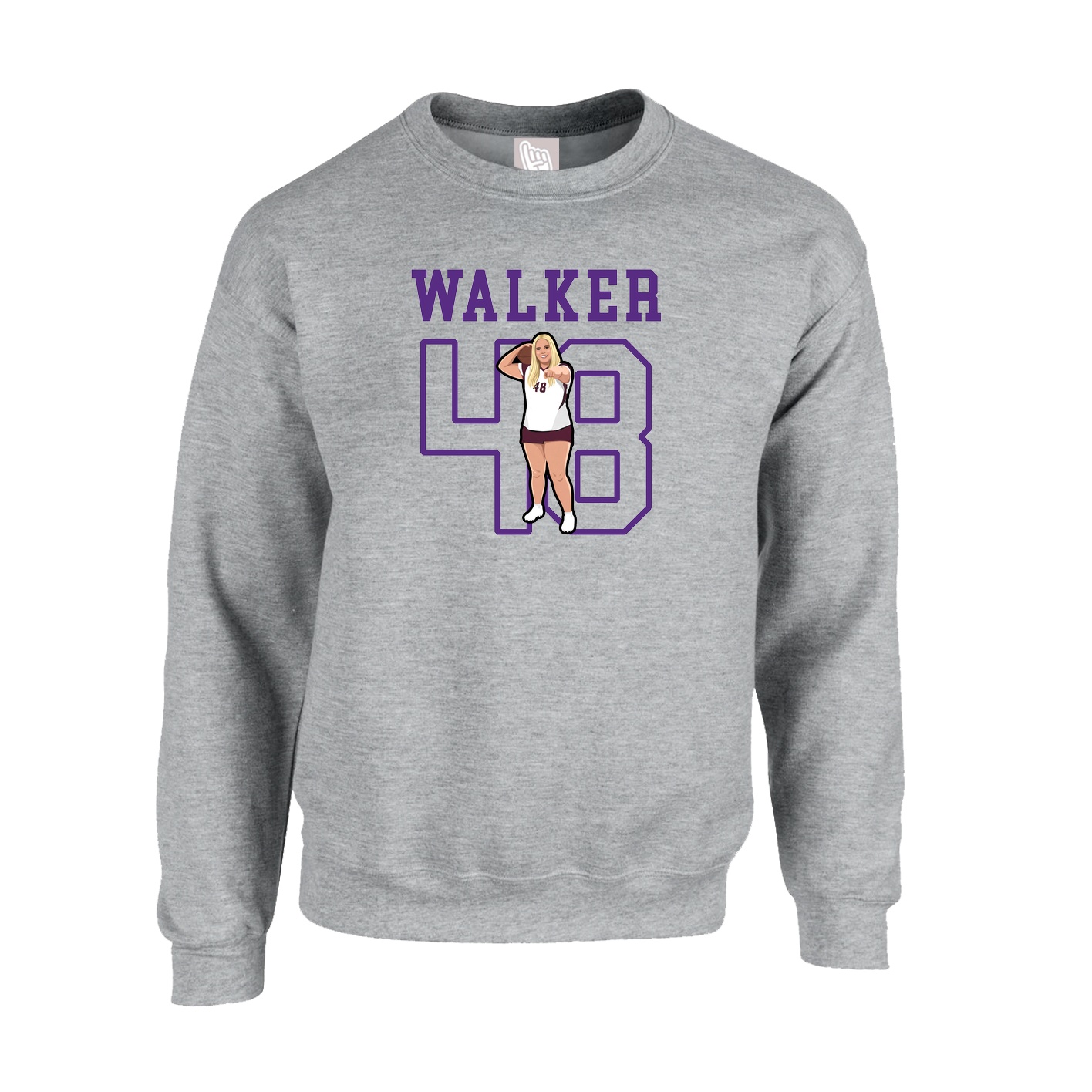 Fleece Crew — Shirsey in Grey