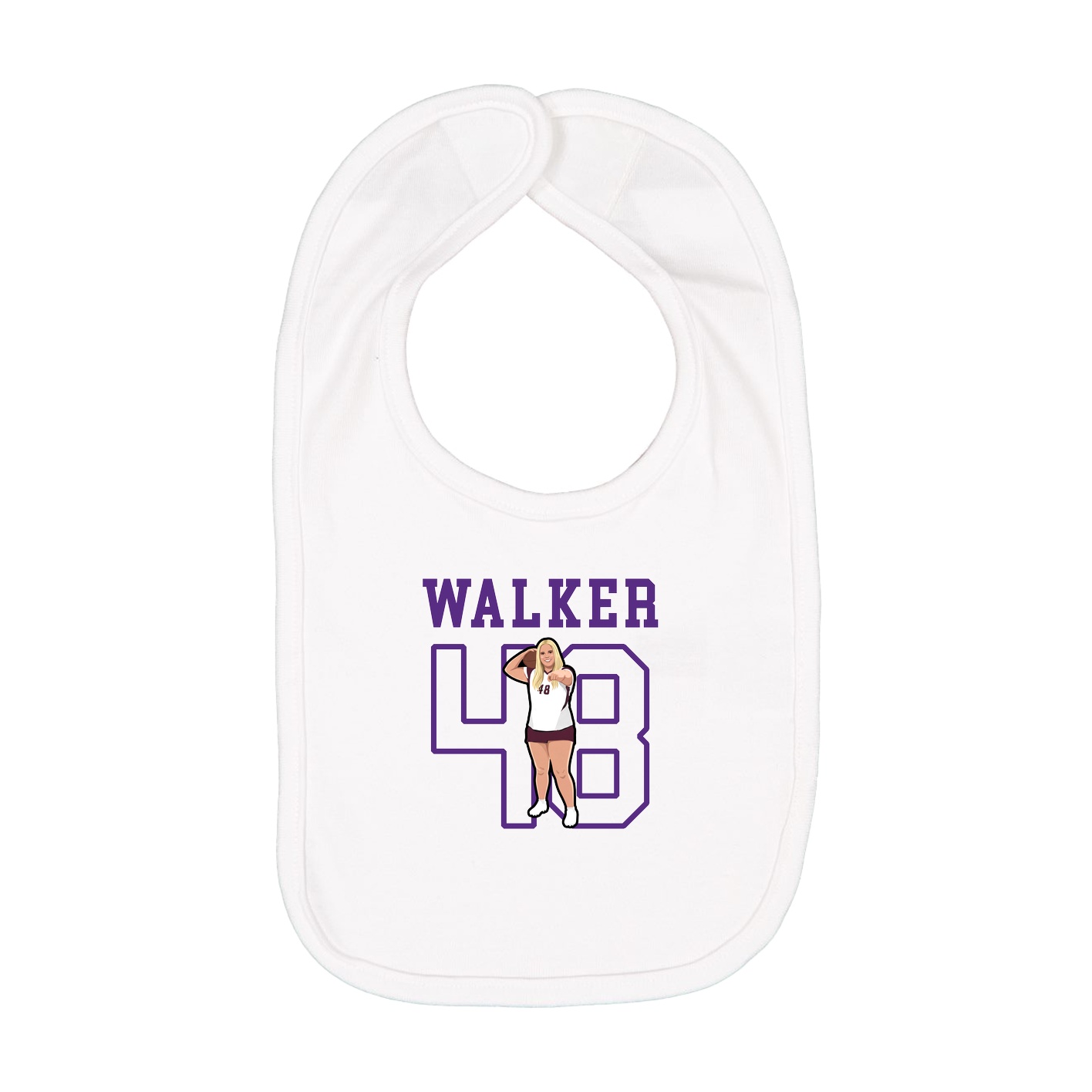 Infant Bib — Shirsey in White
