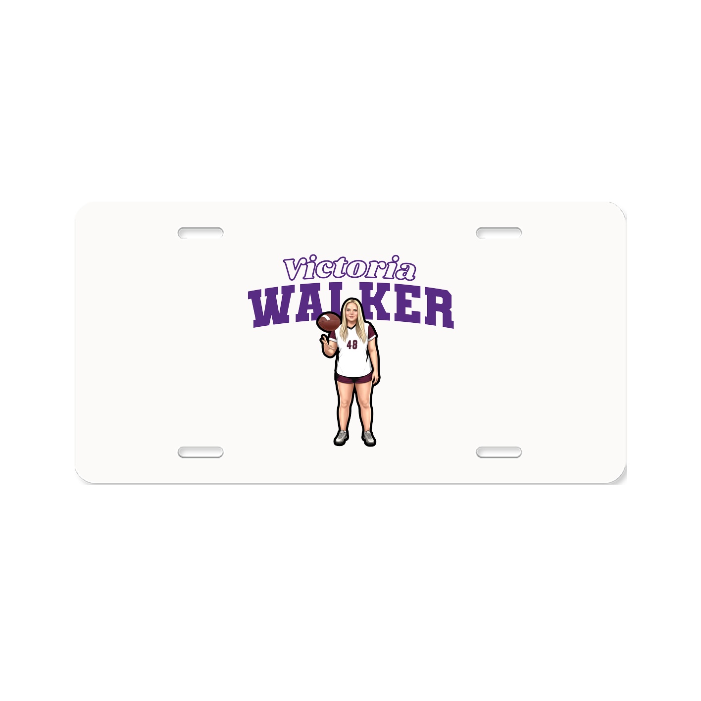 License Plate — Name Arch in Classic