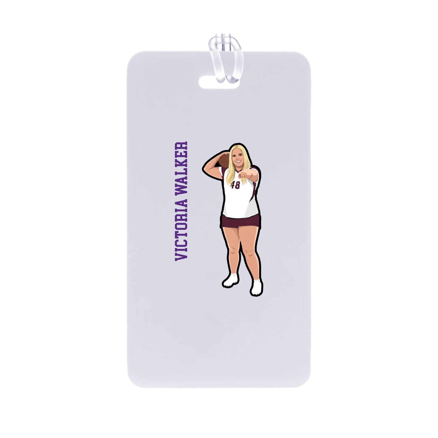 Bag Tag — Name Vertical in Classic
