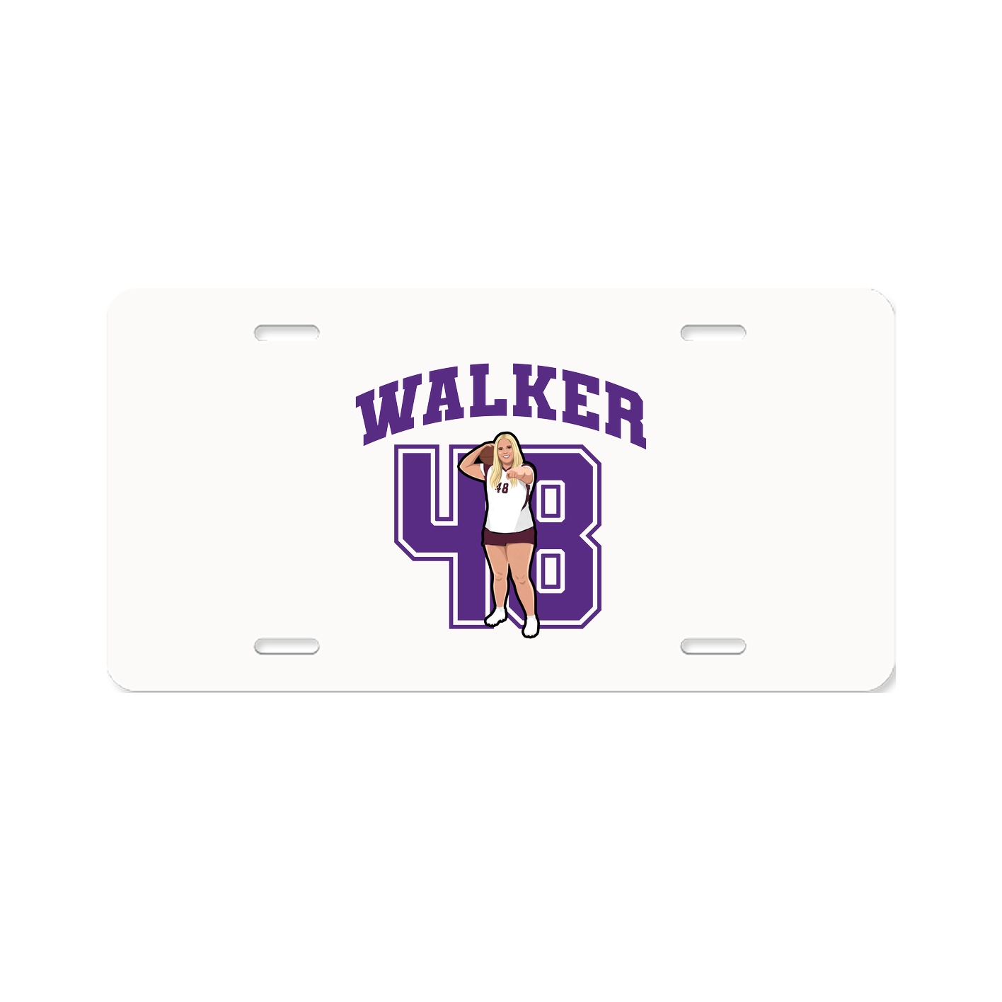 License Plate — Number in Classic