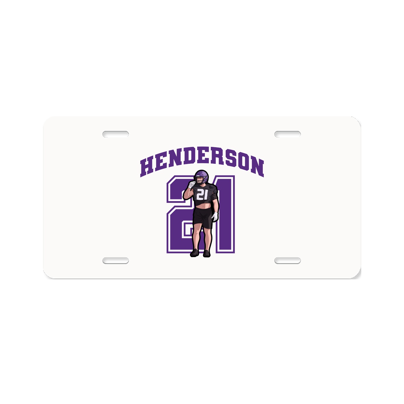 License Plate — Number in Classic