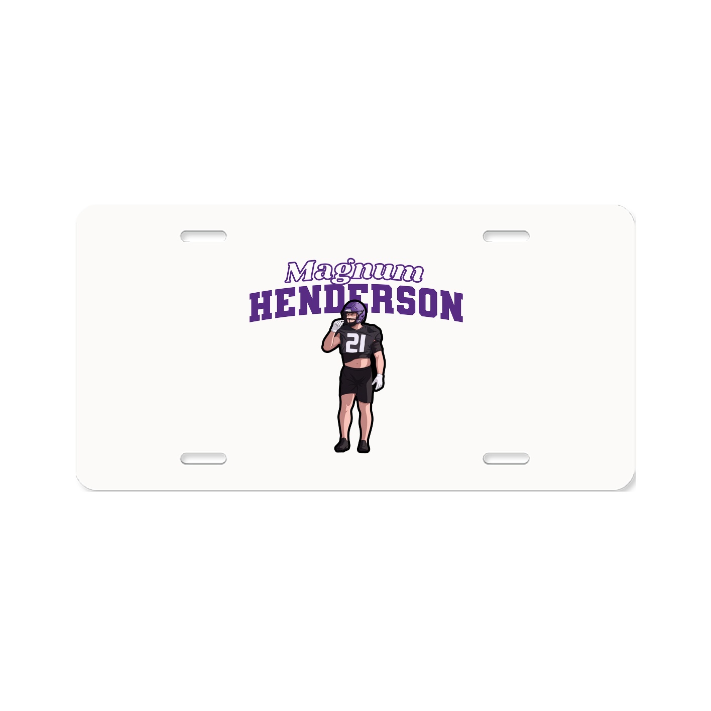 License Plate — Name Arch in Classic