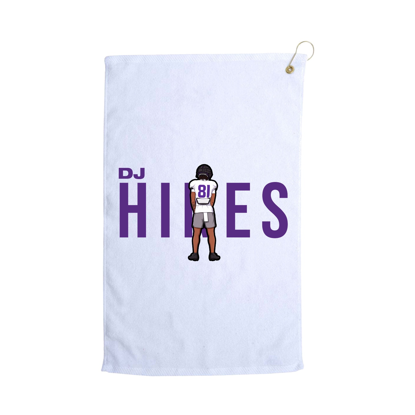 Golf Towel — Player Name in White