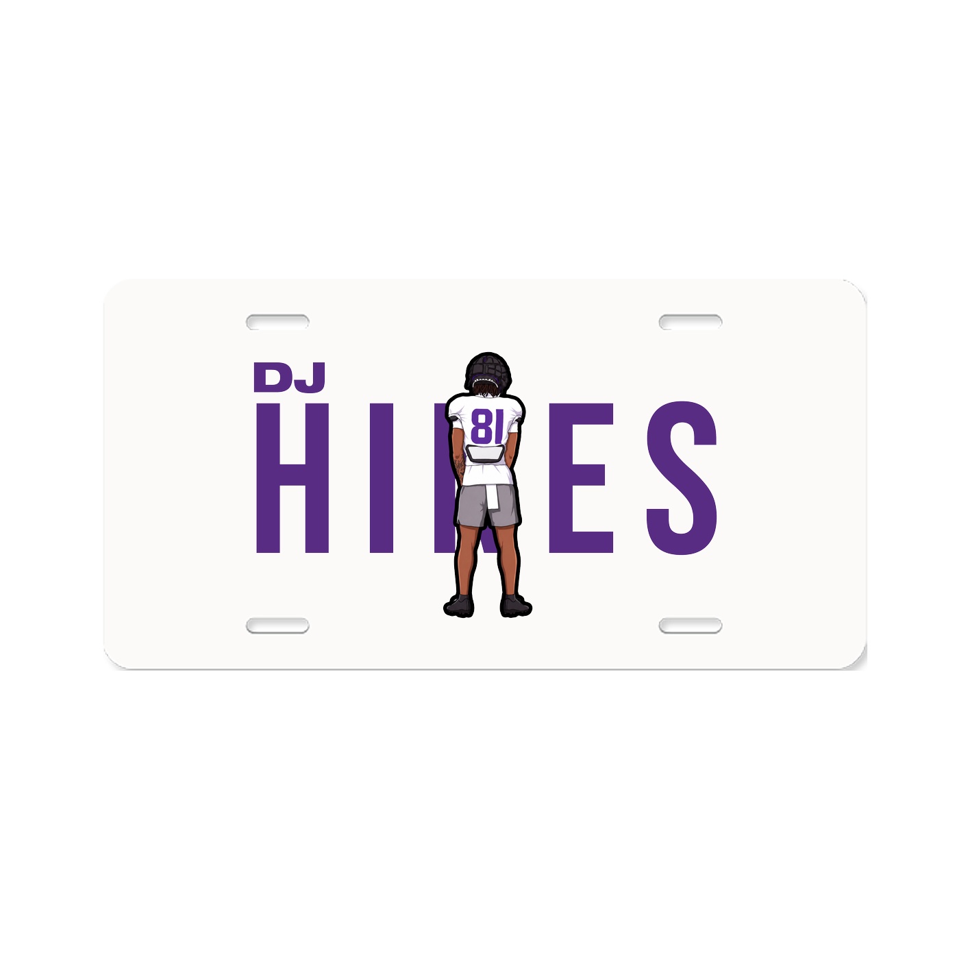 License Plate — Player Name in Classic