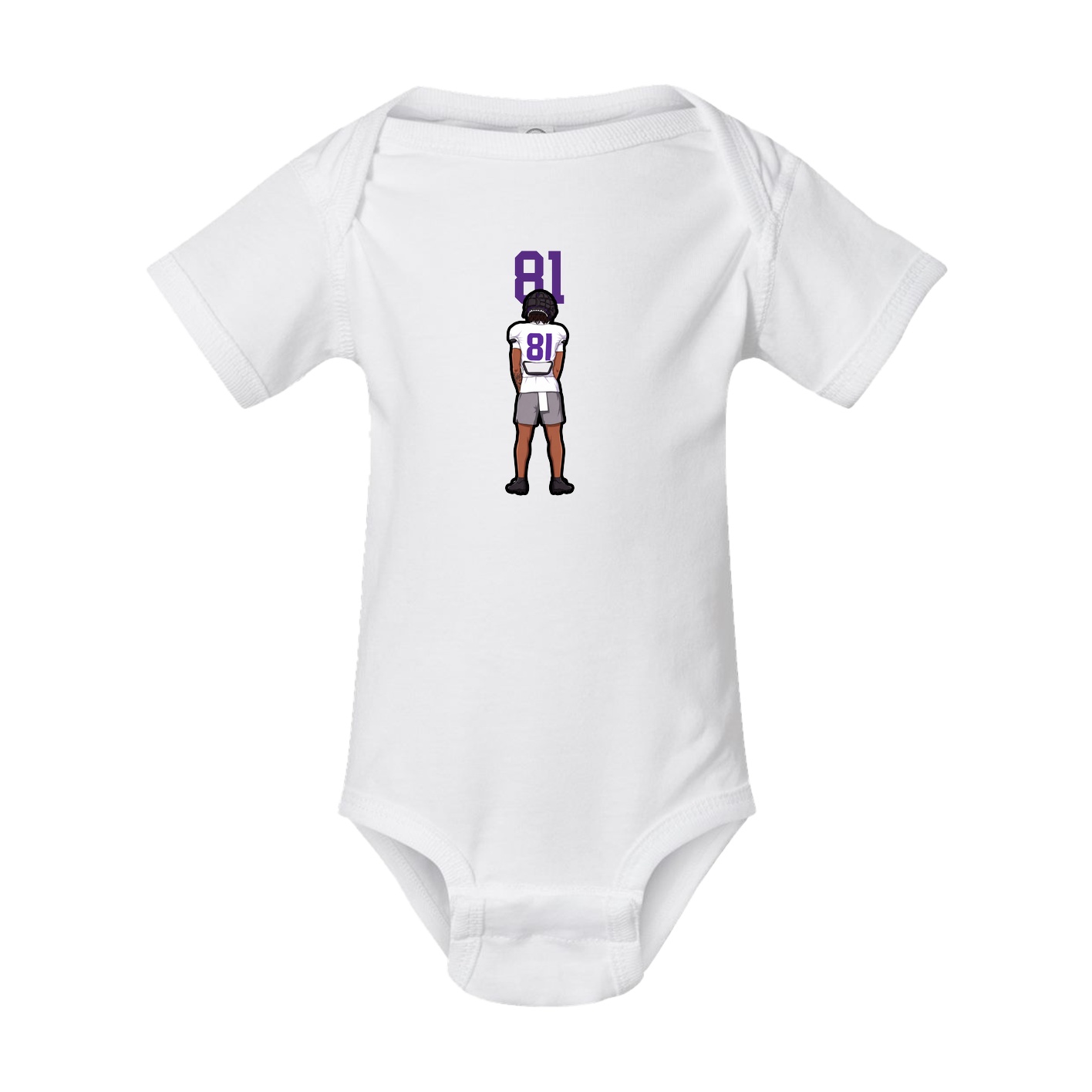 Baby Onesie — Number Top in White