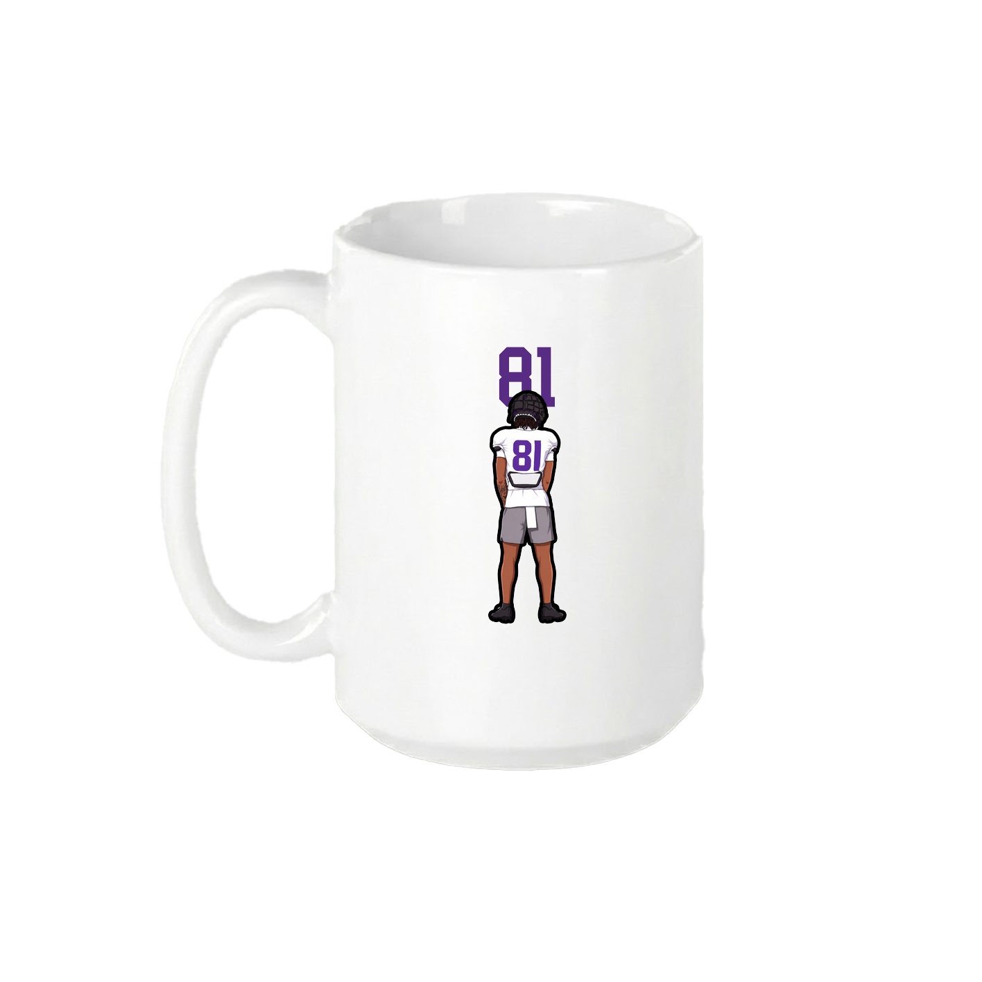 15oz Coffee Mug — Number Top in White
