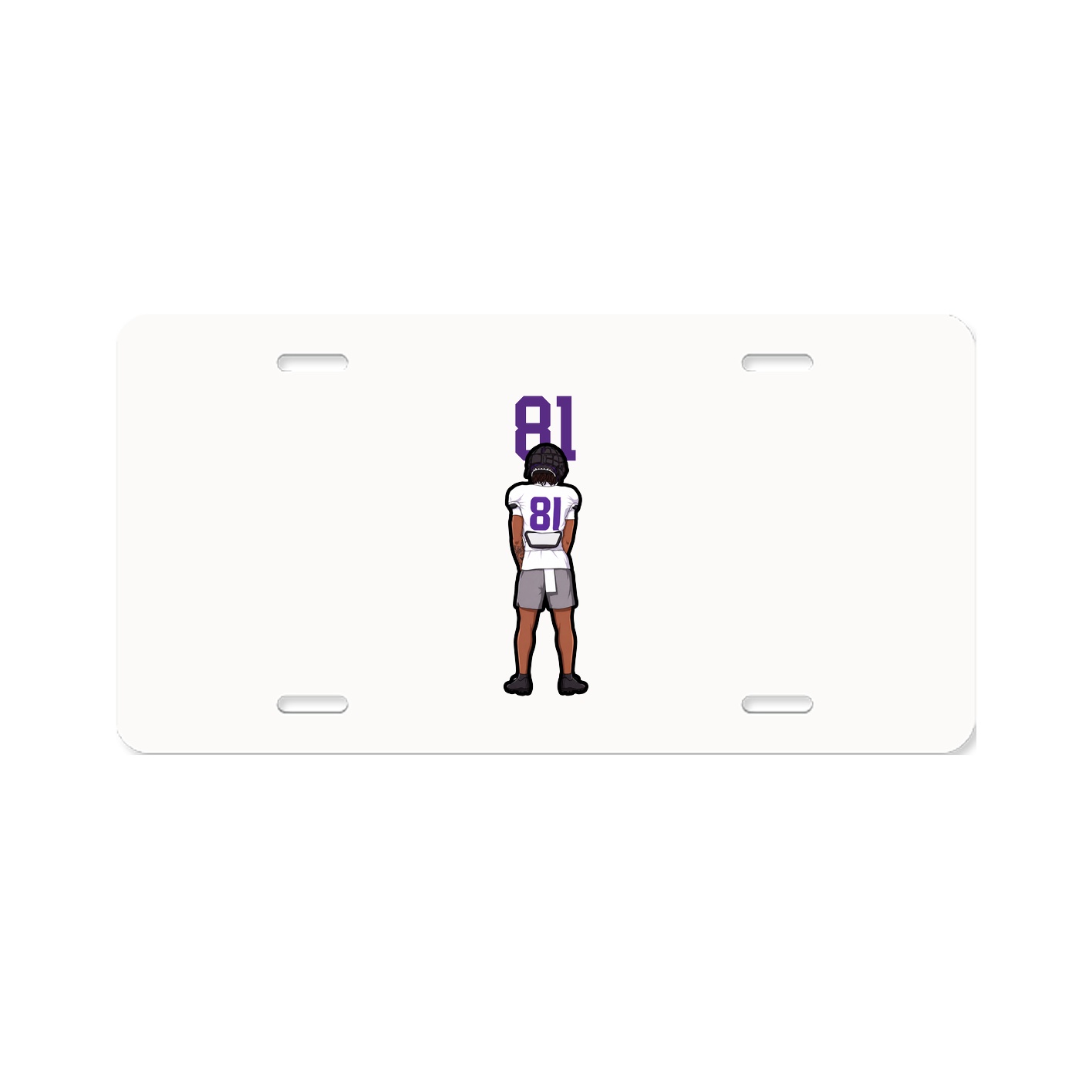 License Plate — Number Top in Classic