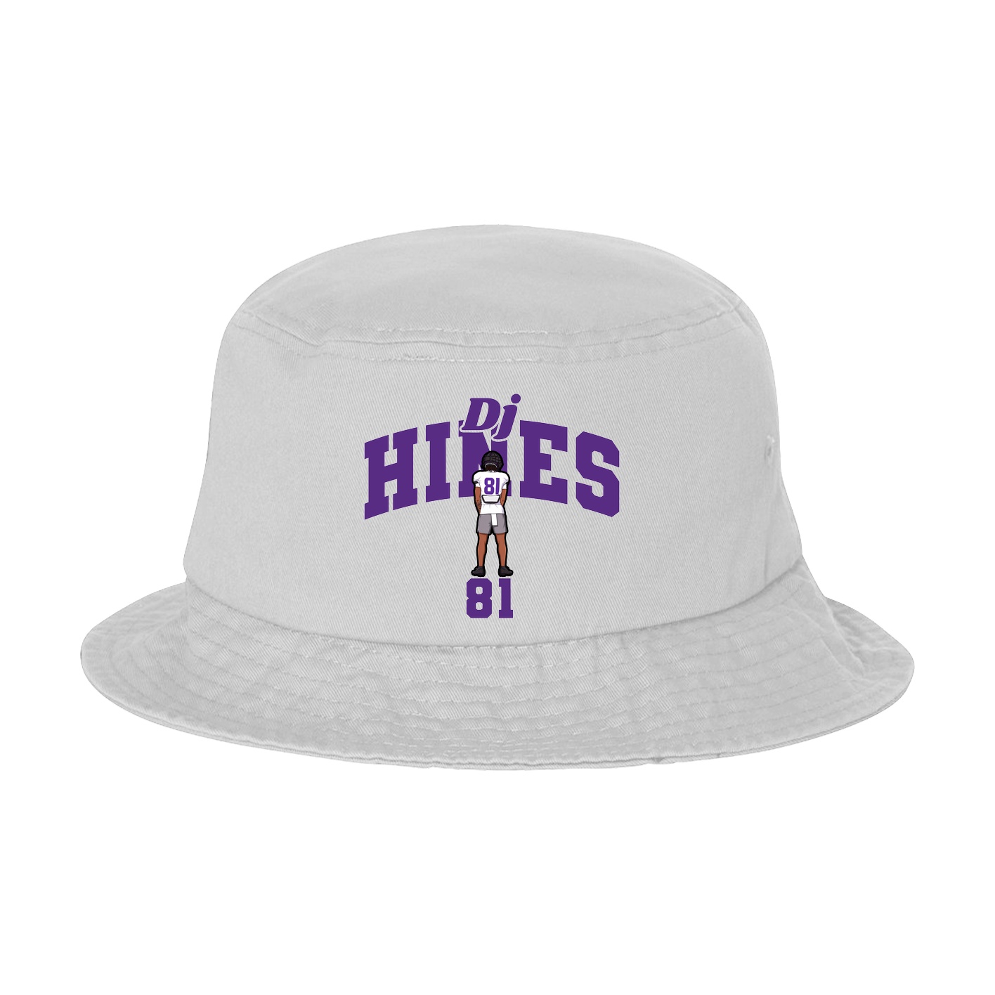 Bucket Cap — Signature Arch in White