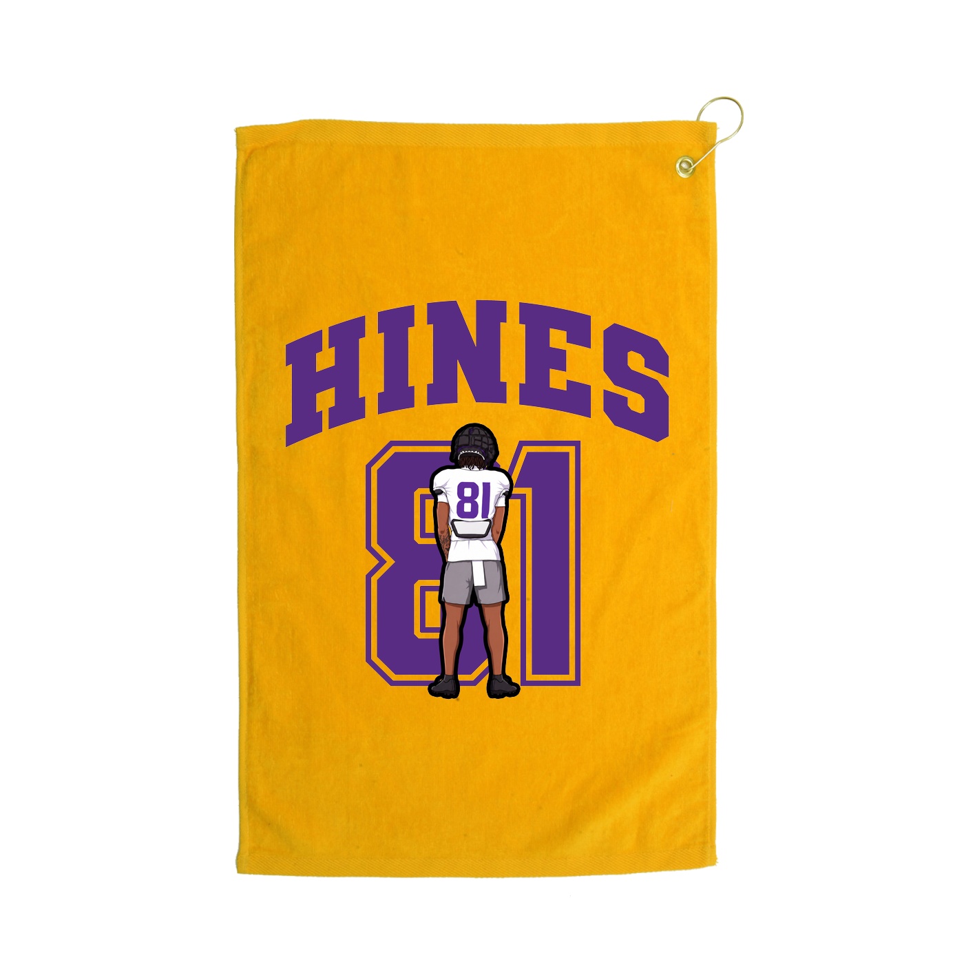 Golf Towel — Number in Gold