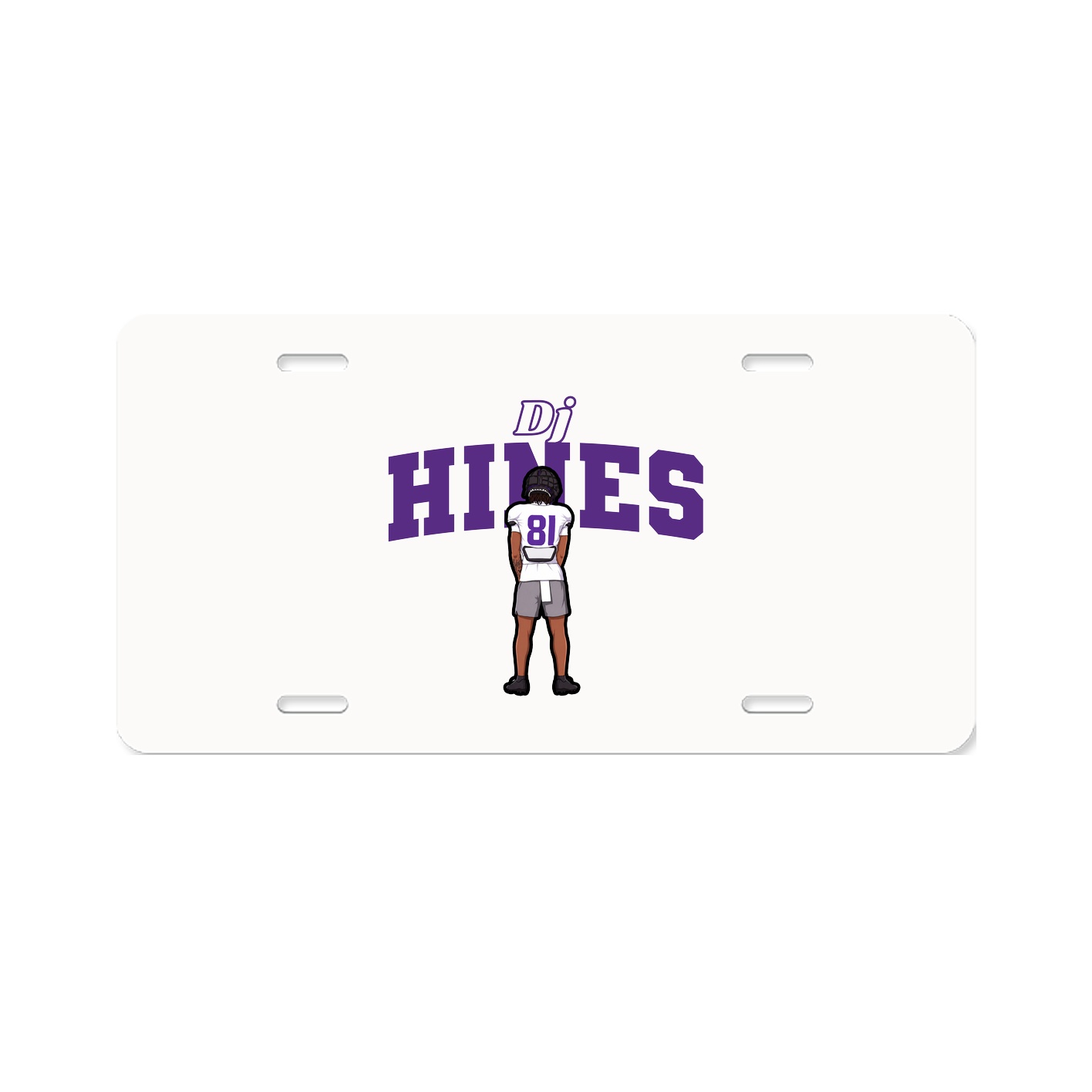 License Plate — Name Arch in Classic