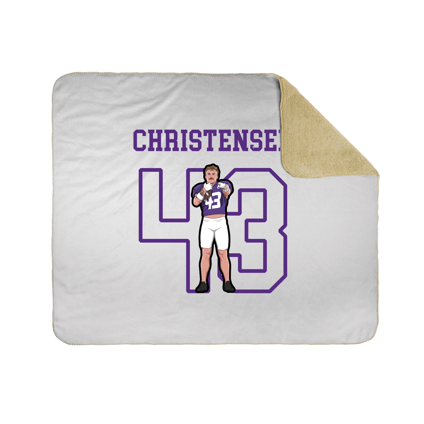 Throw Blanket — Shirsey in White