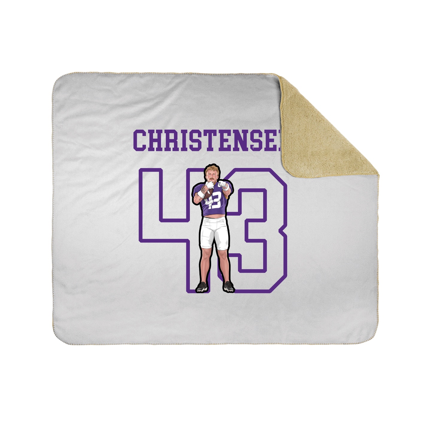 Throw Blanket — Shirsey in White