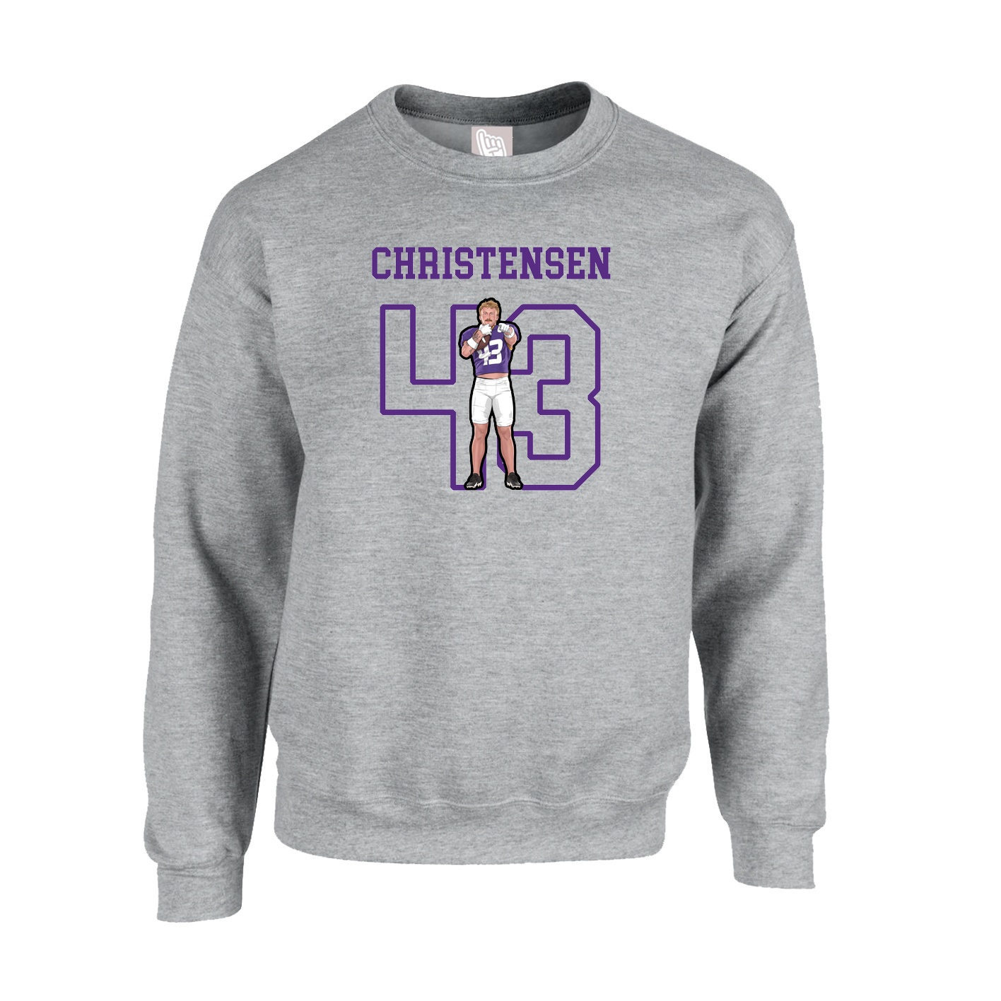 Fleece Crew — Shirsey in Grey