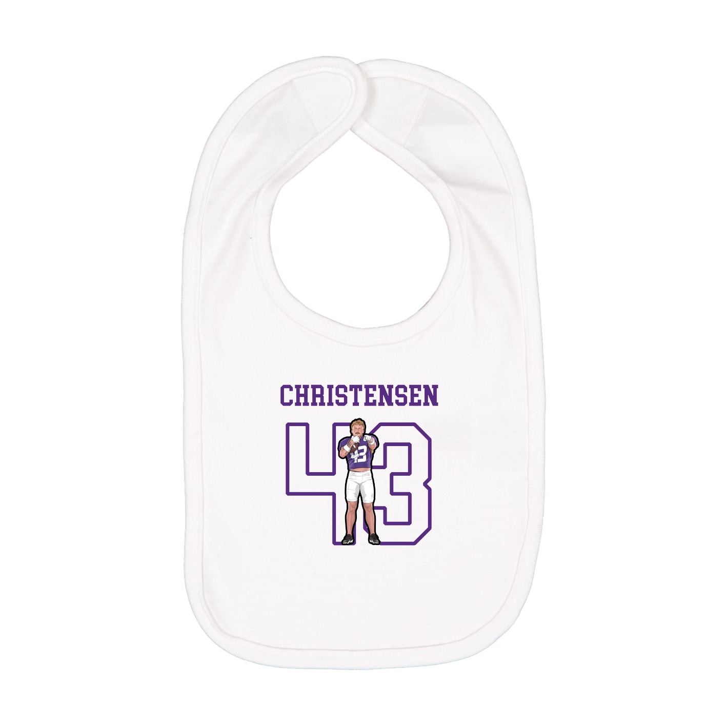 Infant Bib — Shirsey in White