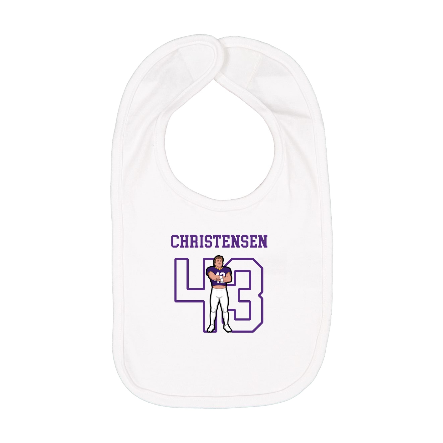 Infant Bib — Shirsey in White