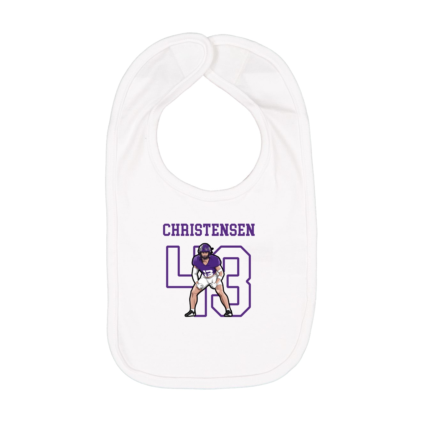 Infant Bib — Shirsey in White