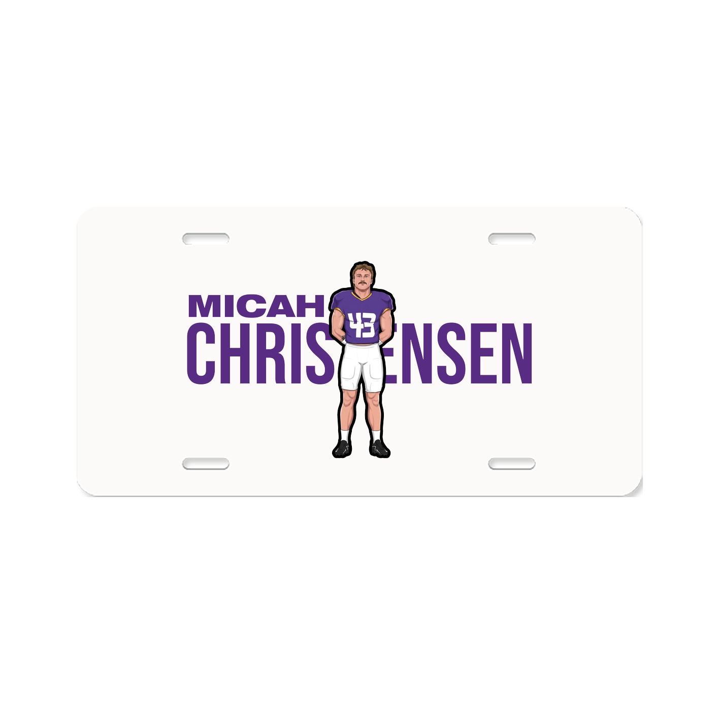 License Plate — Player Name in Classic