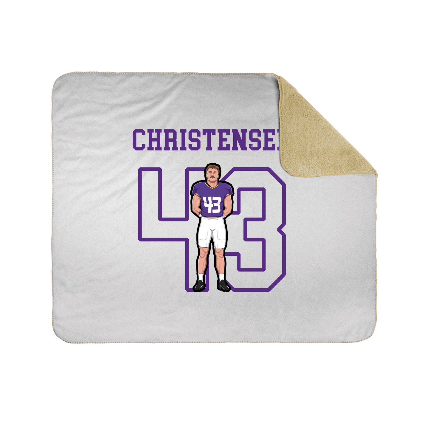 Throw Blanket — Shirsey in White