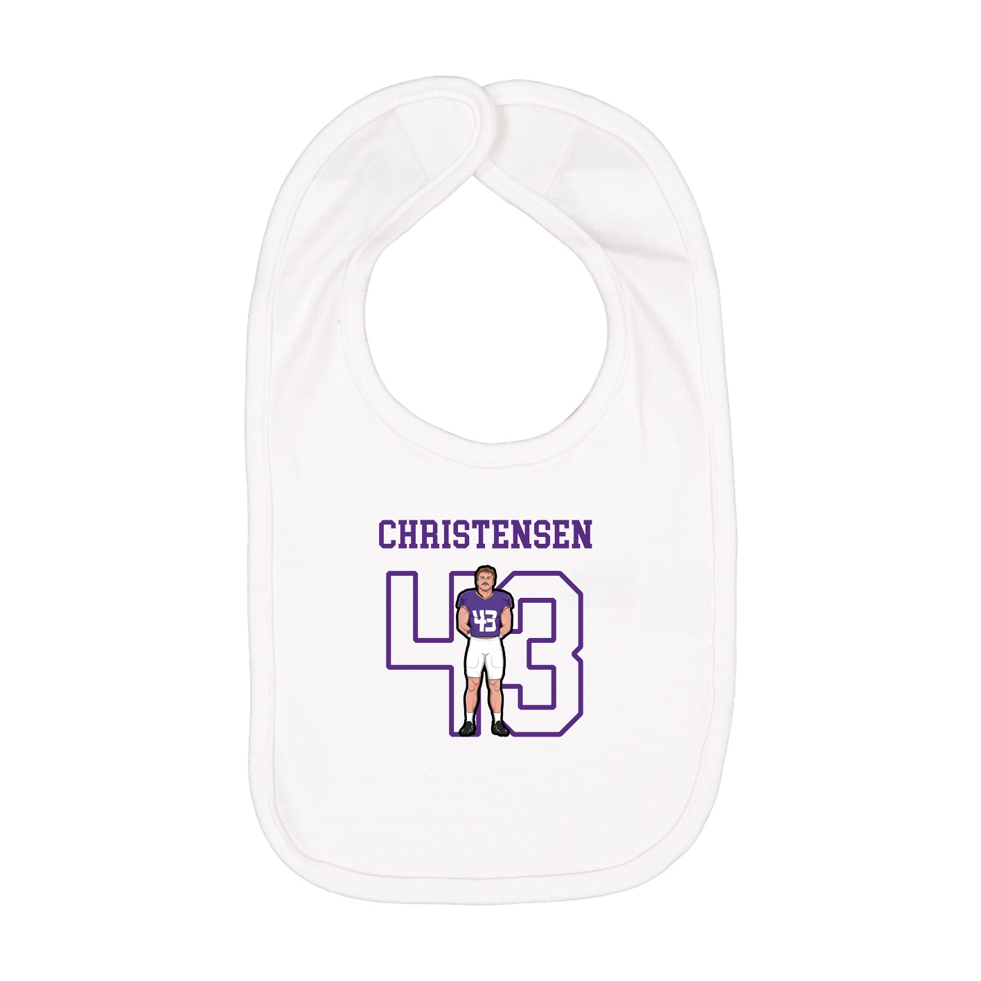 Infant Bib — Shirsey in White
