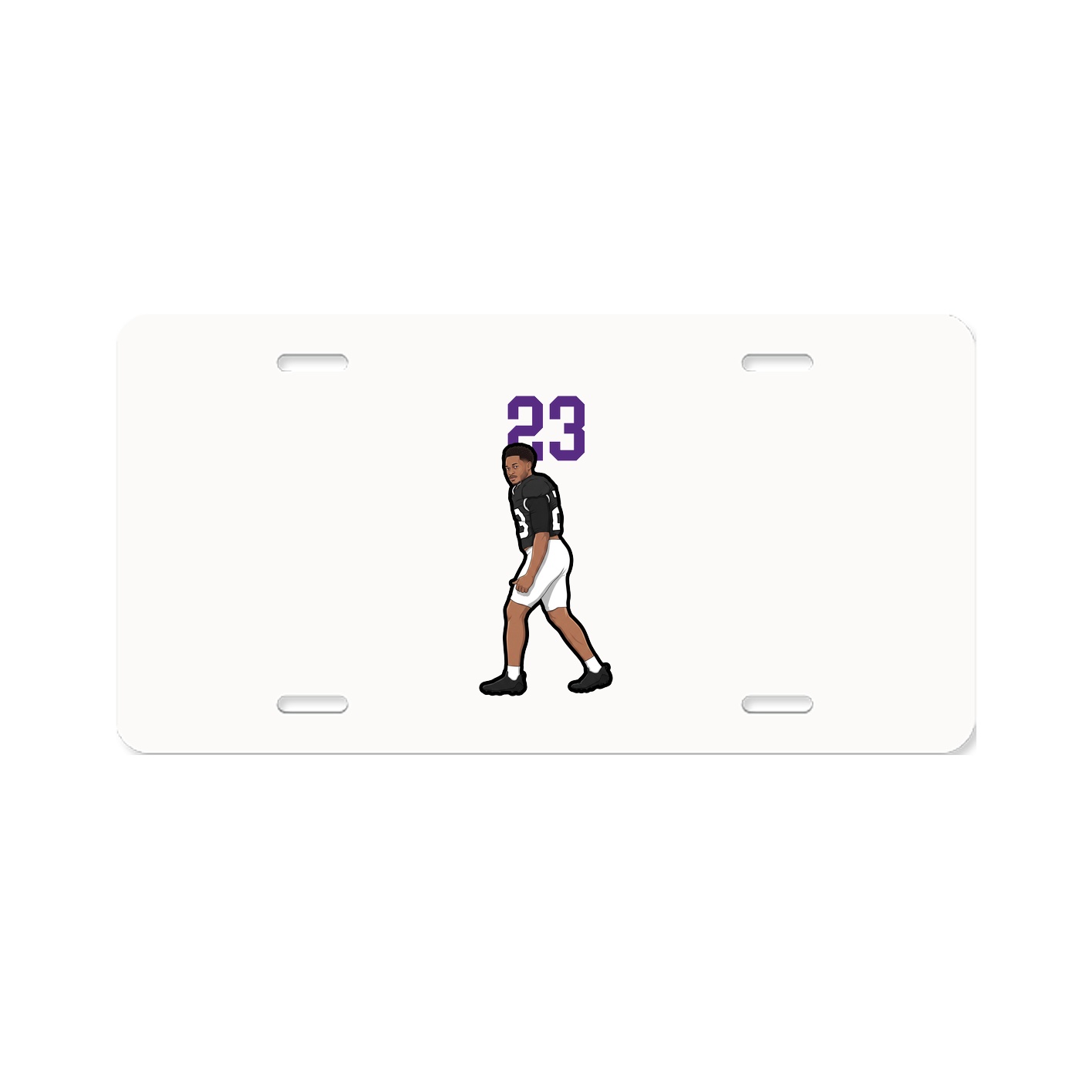 License Plate — Number Top in Classic