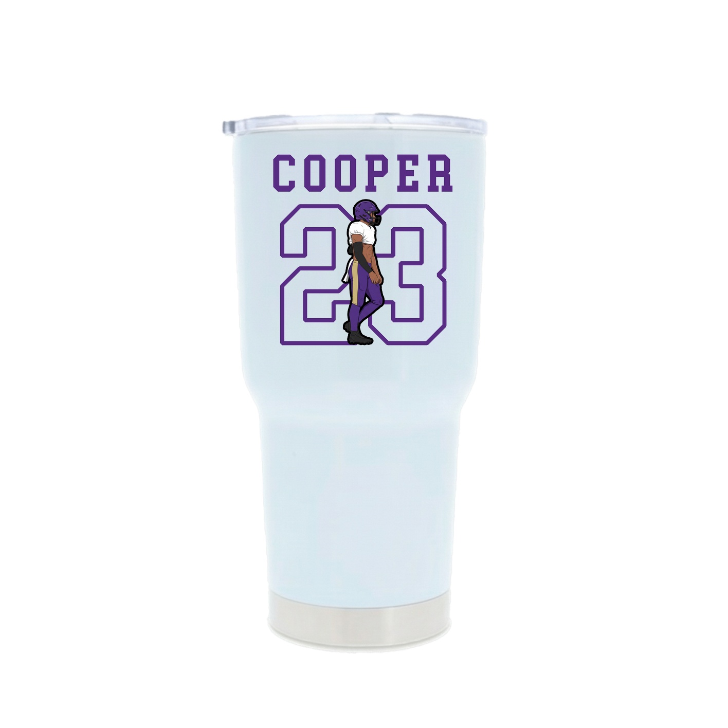 30oz Stainless Steel Tumbler — Shirsey in White