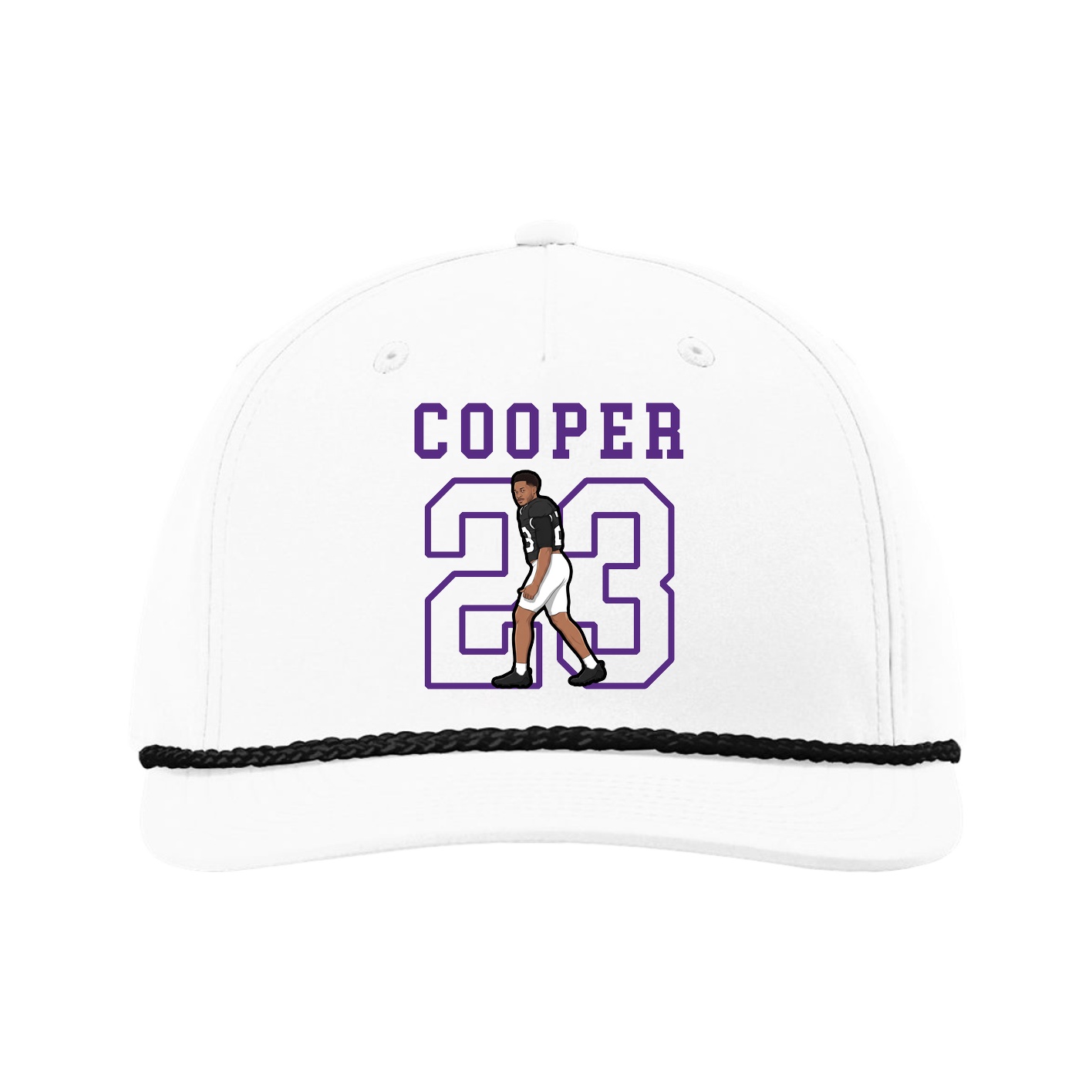 Five-Panel Classic Rope Cap — Shirsey in White