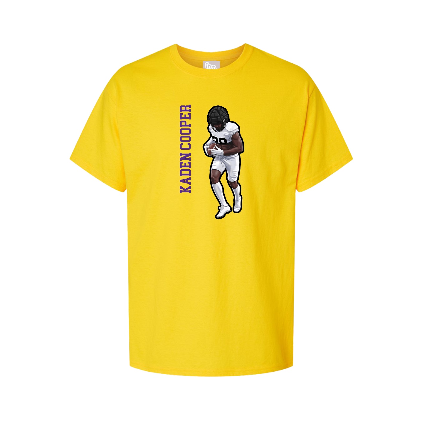 Tee — Name Vertical in Gold