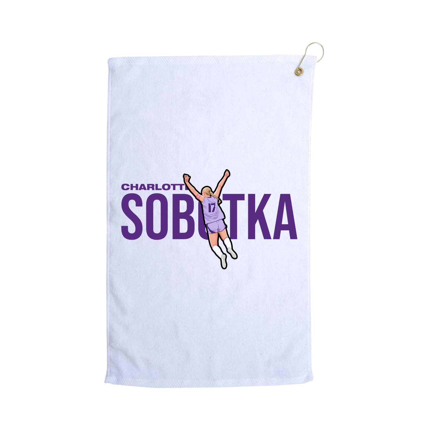 Golf Towel — Player Name in White
