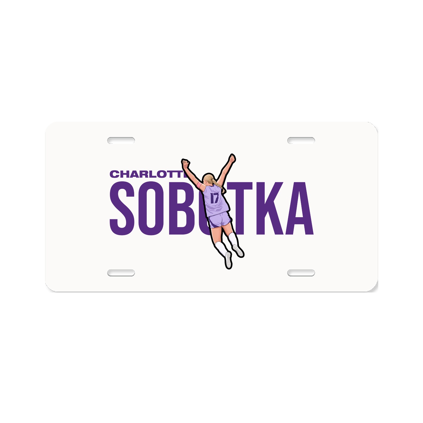 License Plate — Player Name in Classic