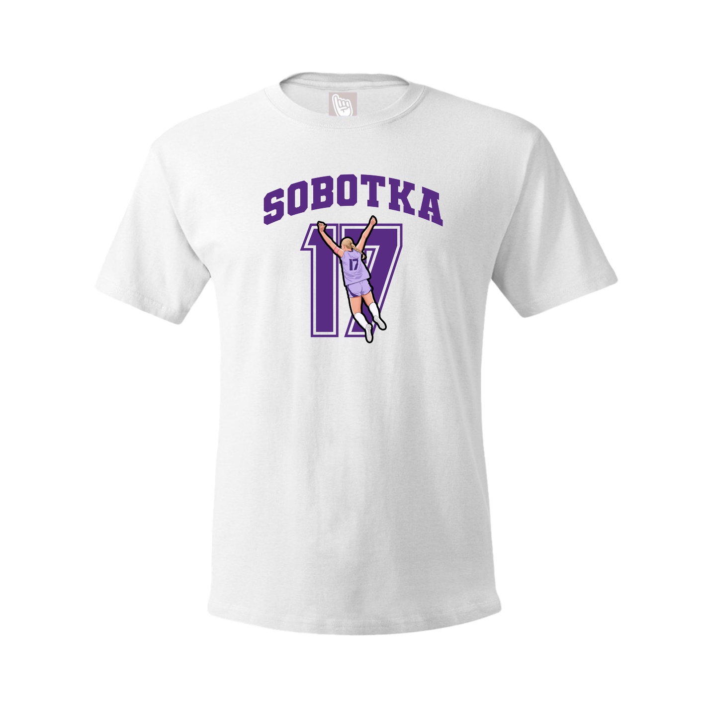 Youth Tee — Number in White