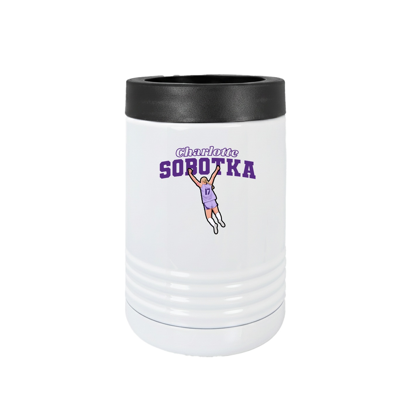 Beverage Holder — Name Arch in White