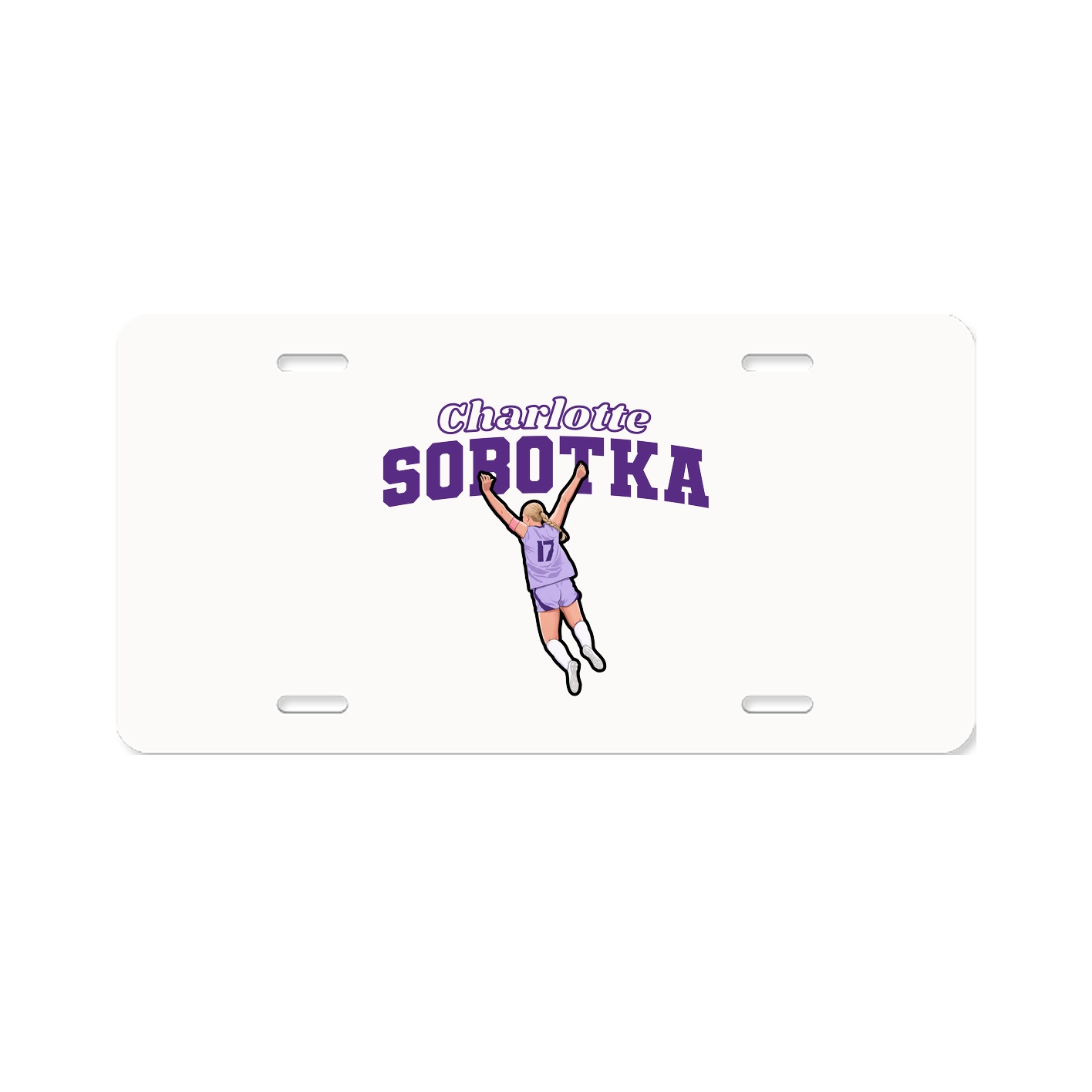 License Plate — Name Arch in Classic