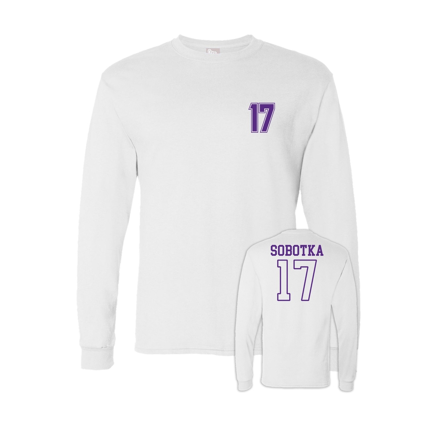 Long Sleeve Tee — Chest Back in White