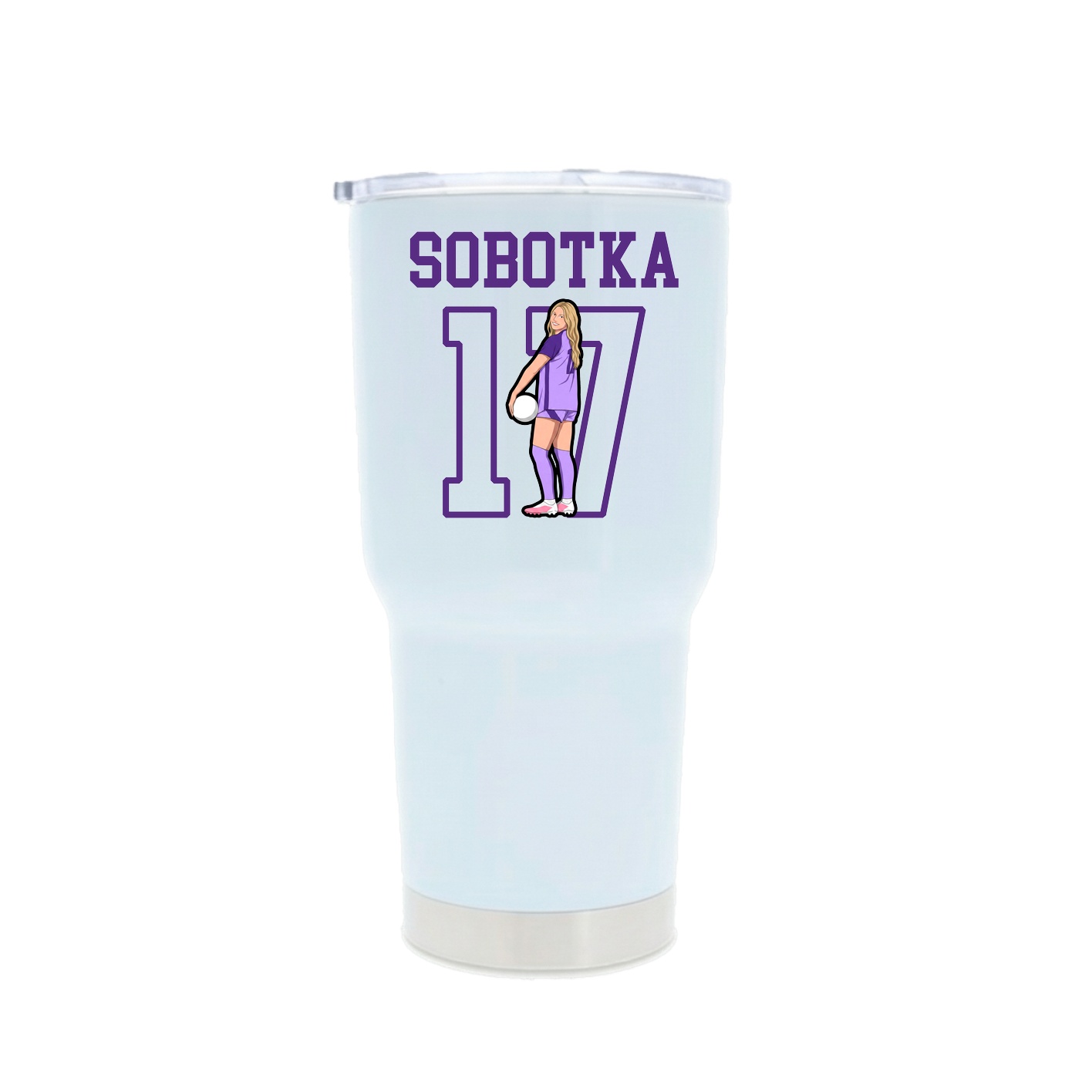 30oz Stainless Steel Tumbler — Shirsey in White