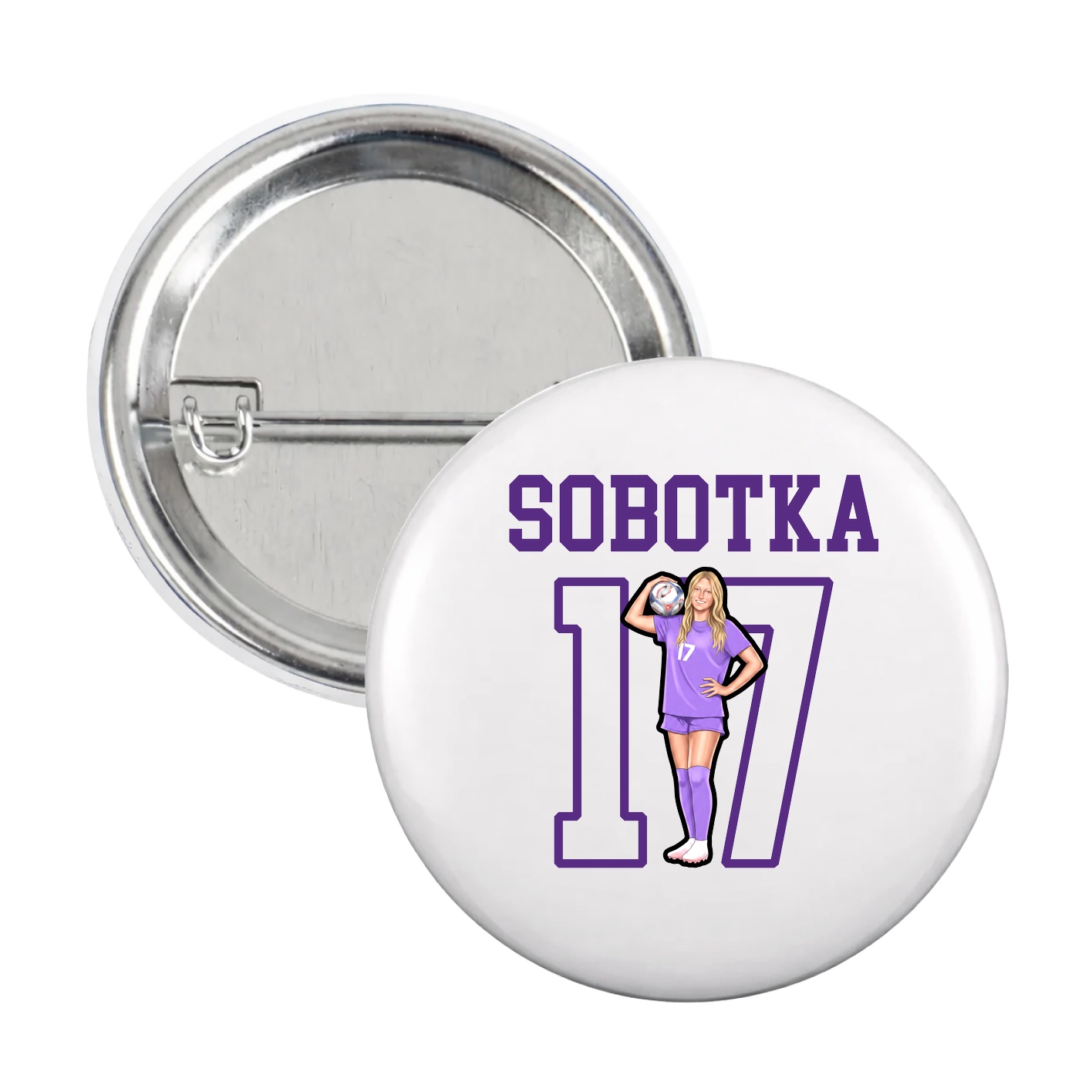 Game Day Button — Shirsey in White