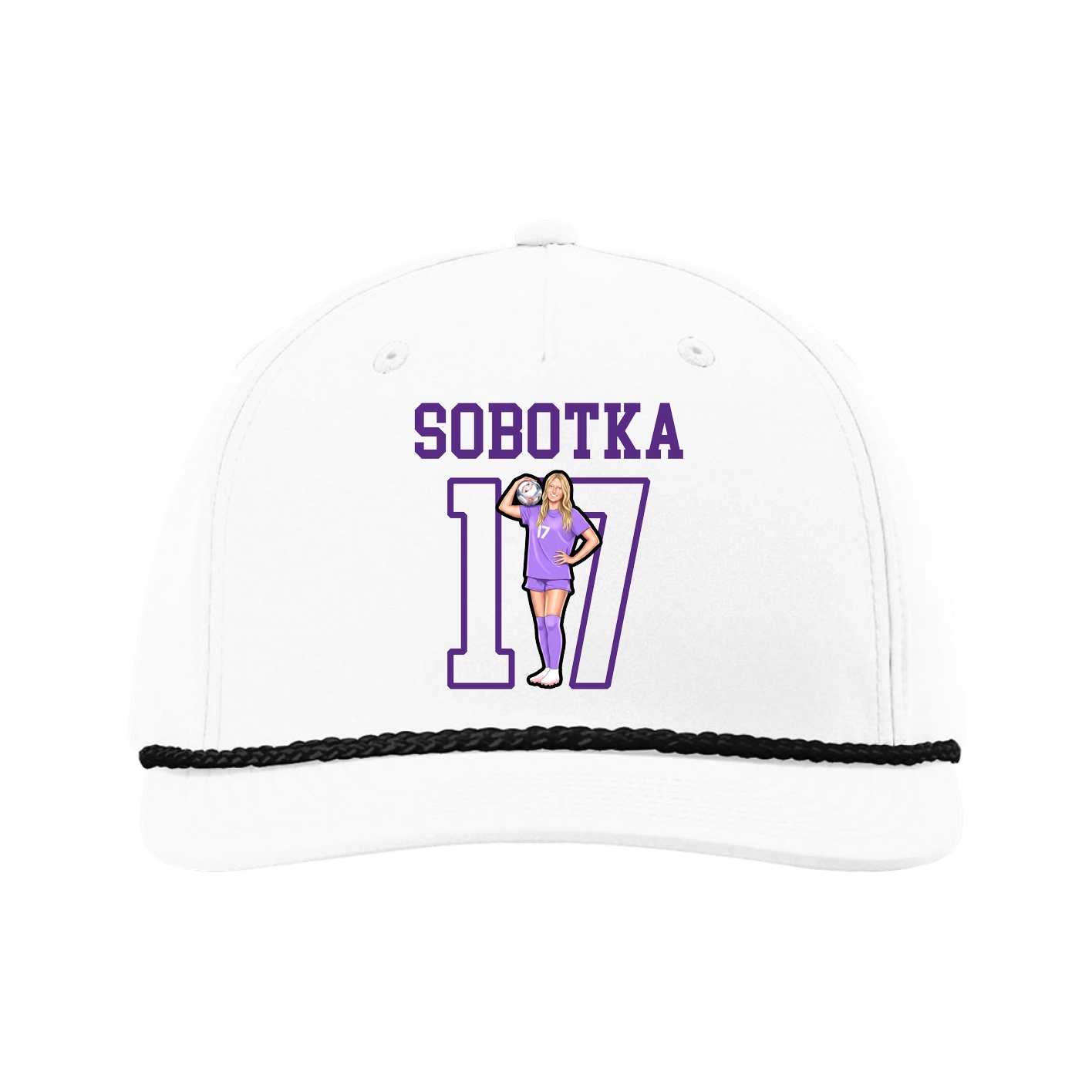 Five-Panel Classic Rope Cap — Shirsey in White