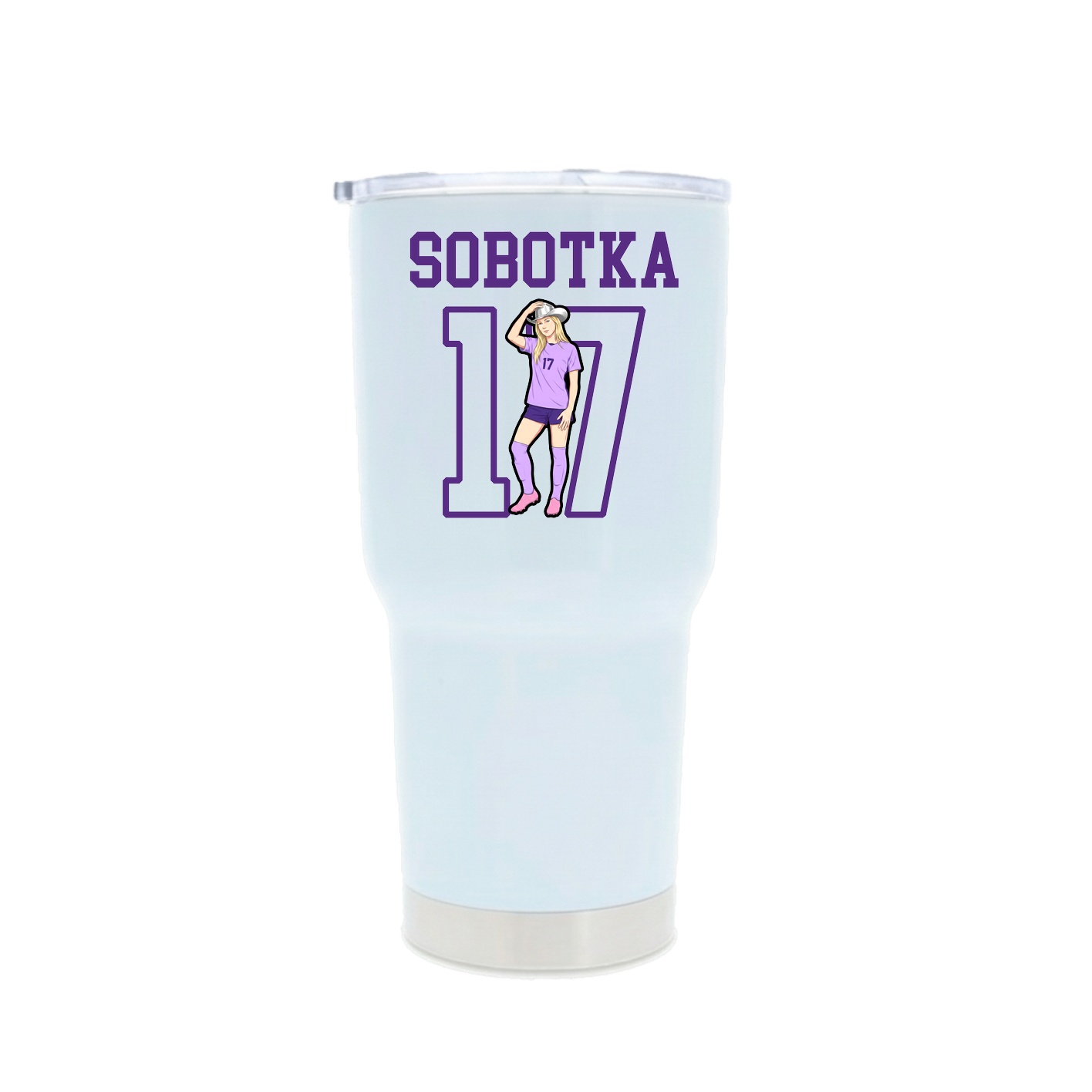 30oz Stainless Steel Tumbler — Shirsey in White