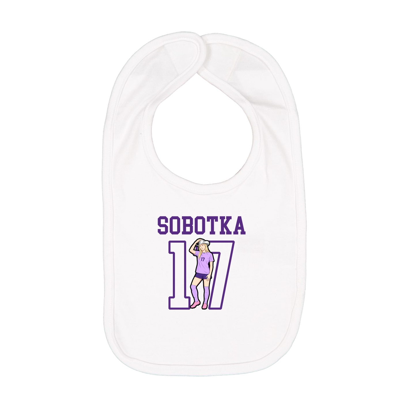 Infant Bib — Shirsey in White
