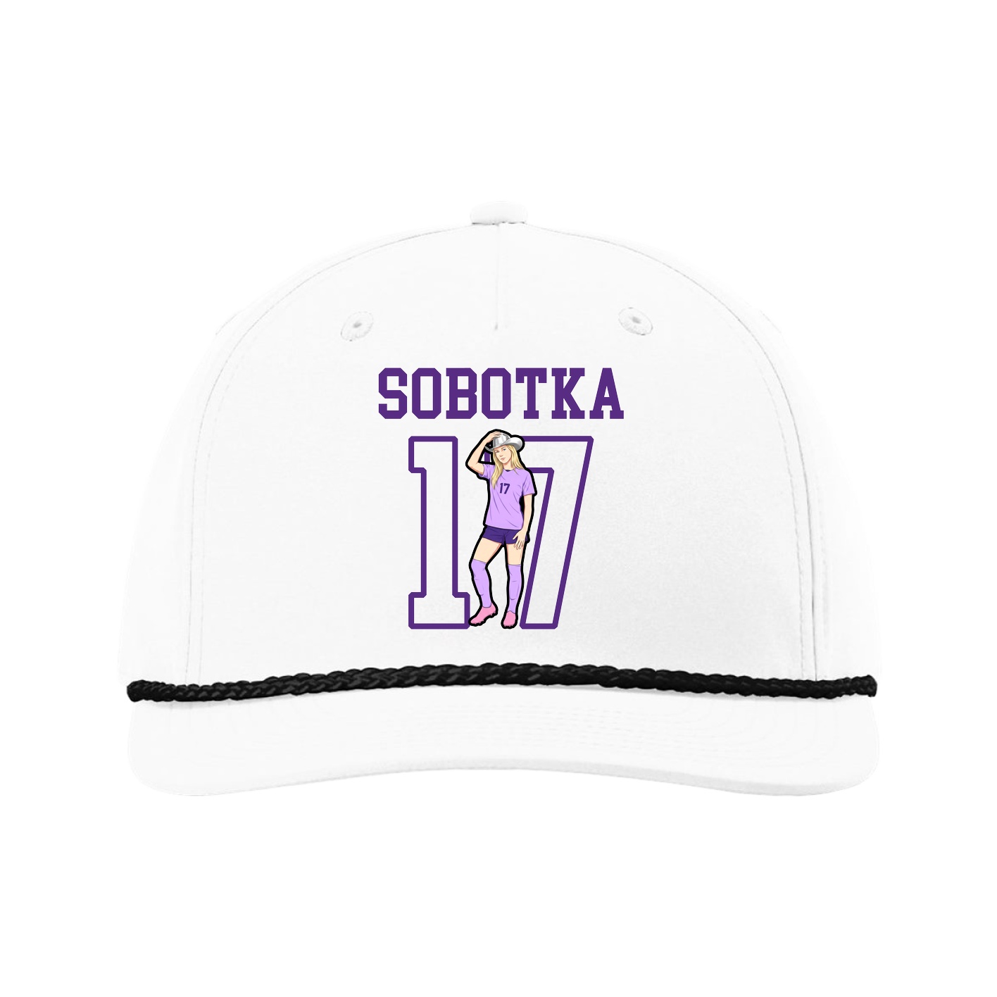 Five-Panel Classic Rope Cap — Shirsey in White