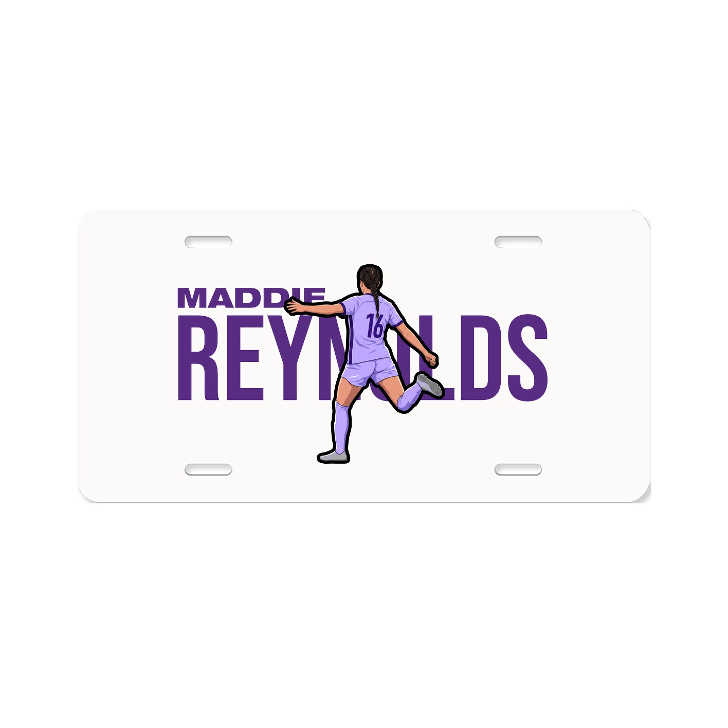 License Plate — Player Name in Classic