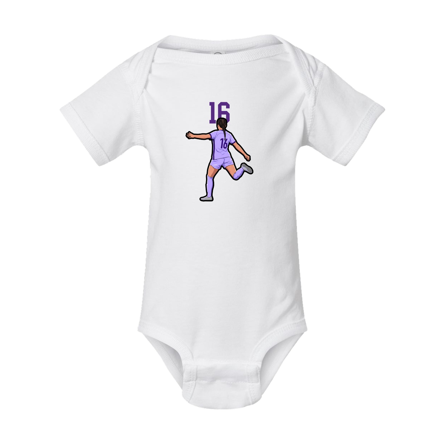 Baby Onesie — Number Top in White