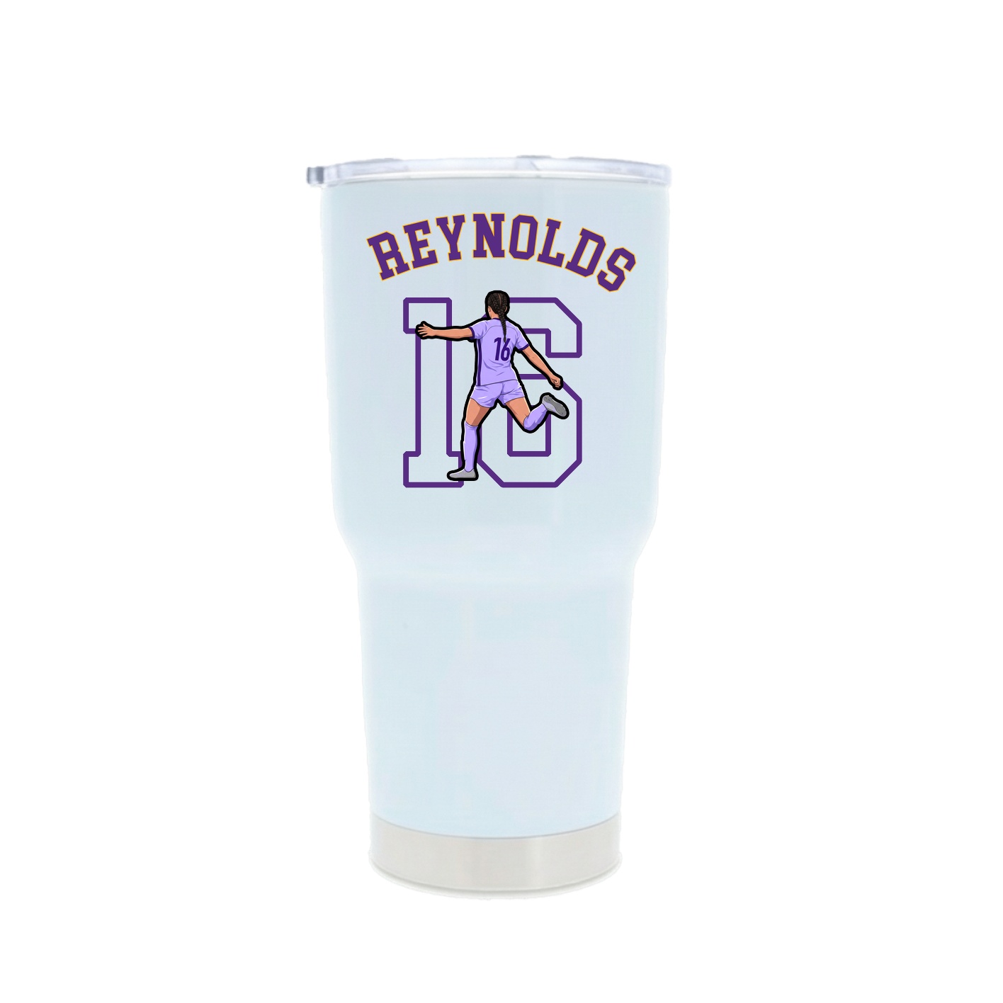 30oz Stainless Steel Tumbler — Shirsey Arch in White