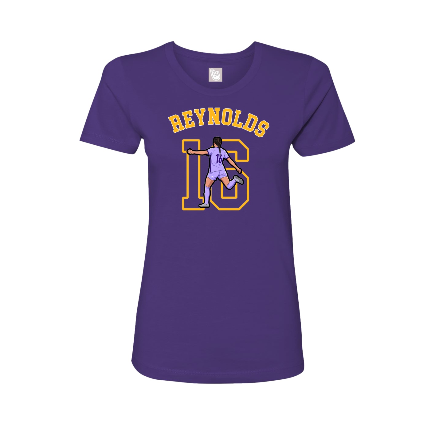 Fitted Women's Tee — Shirsey Arch in Purple