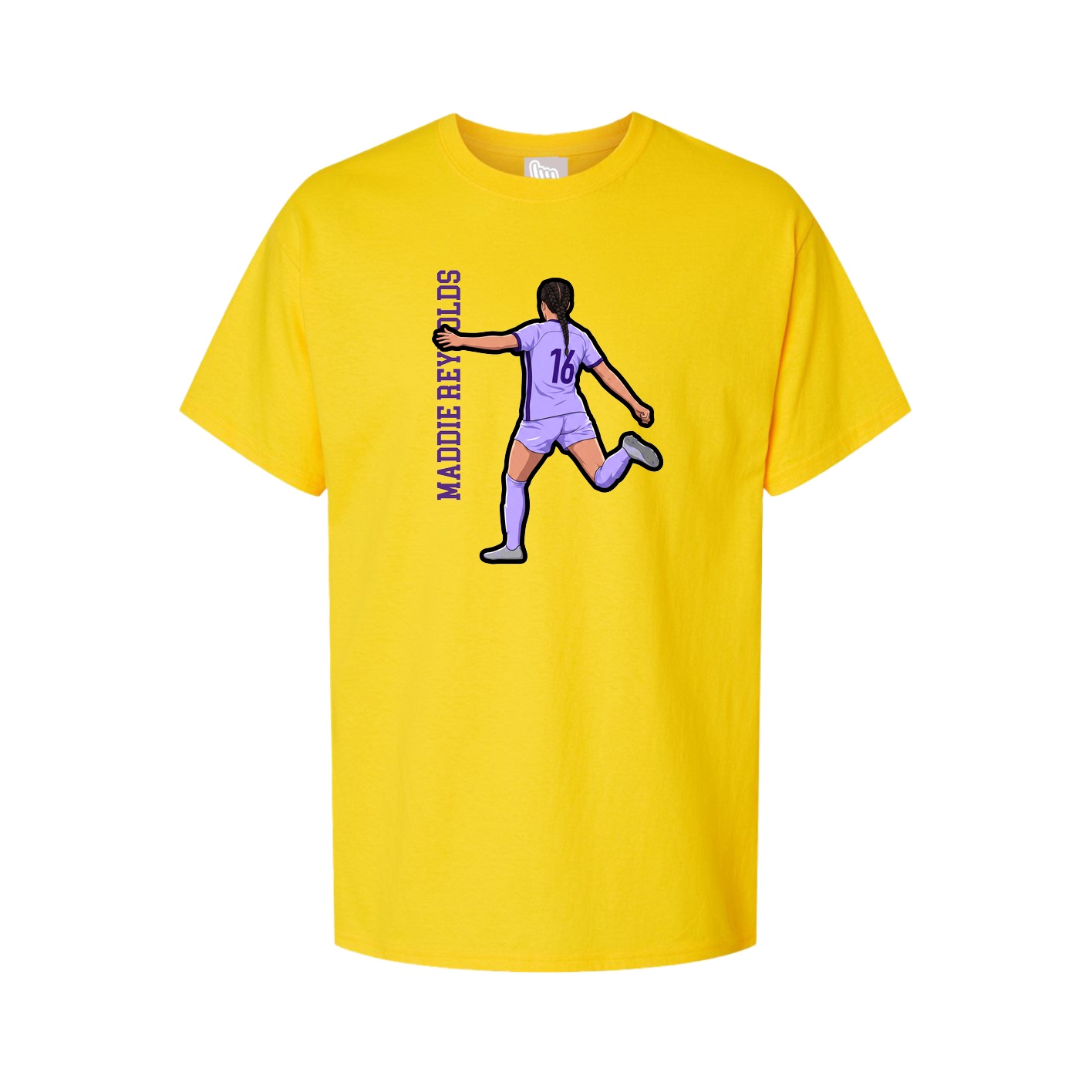 Tee — Name Vertical in Gold